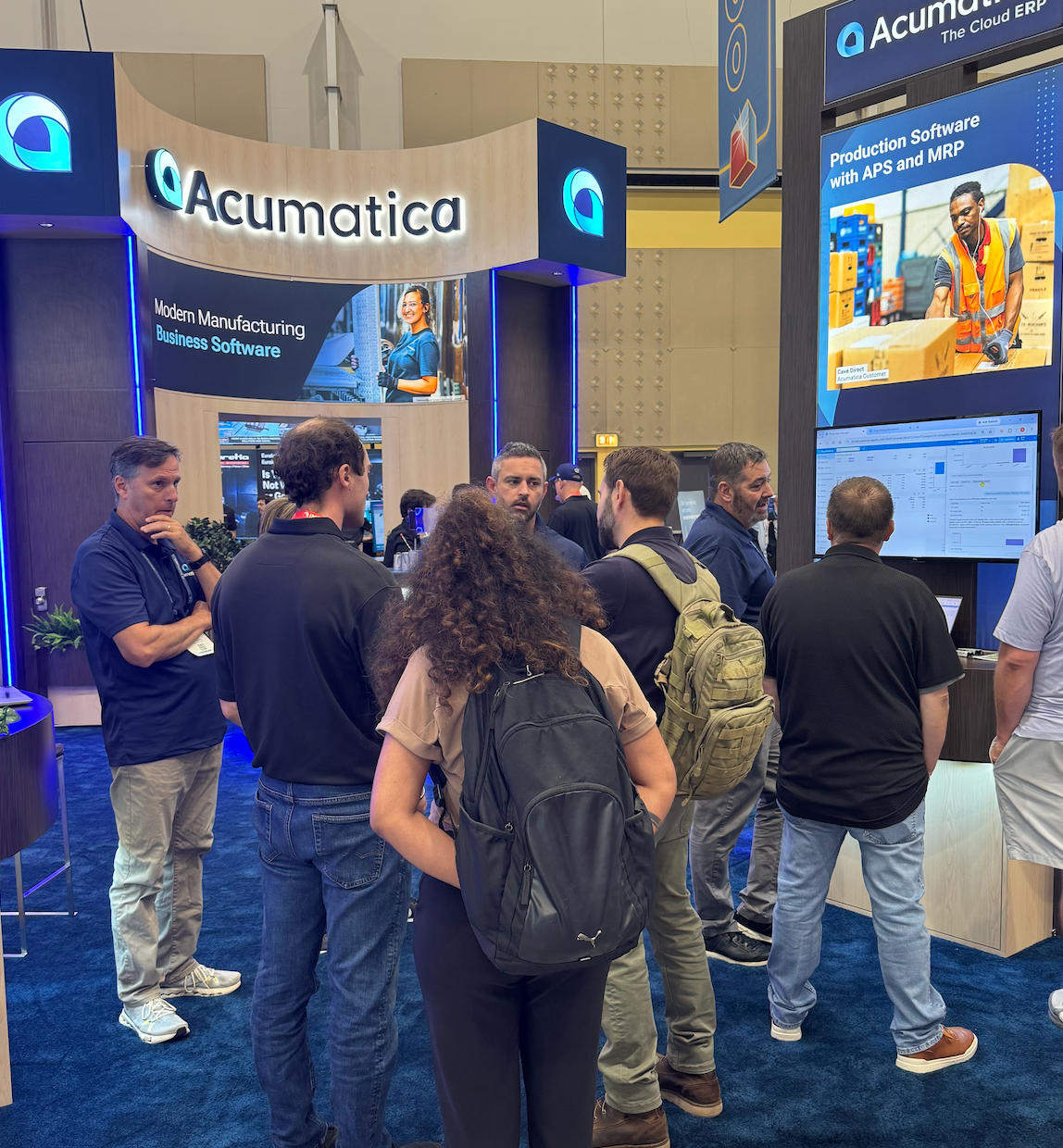 Photo: IMTS 2026 attendees learning how Acumatica can empower their manufacturing businesses.